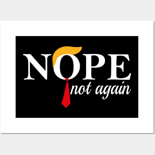 nope trump Posters and Art